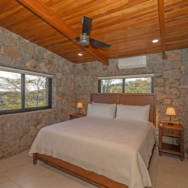 King bedroom at Villa Puerto Escondido all-inclusive in Ocotal, Costa Rica