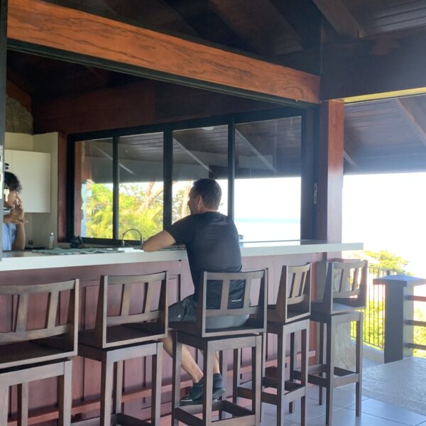 Outdoor bar at Villa Puerto Escondido