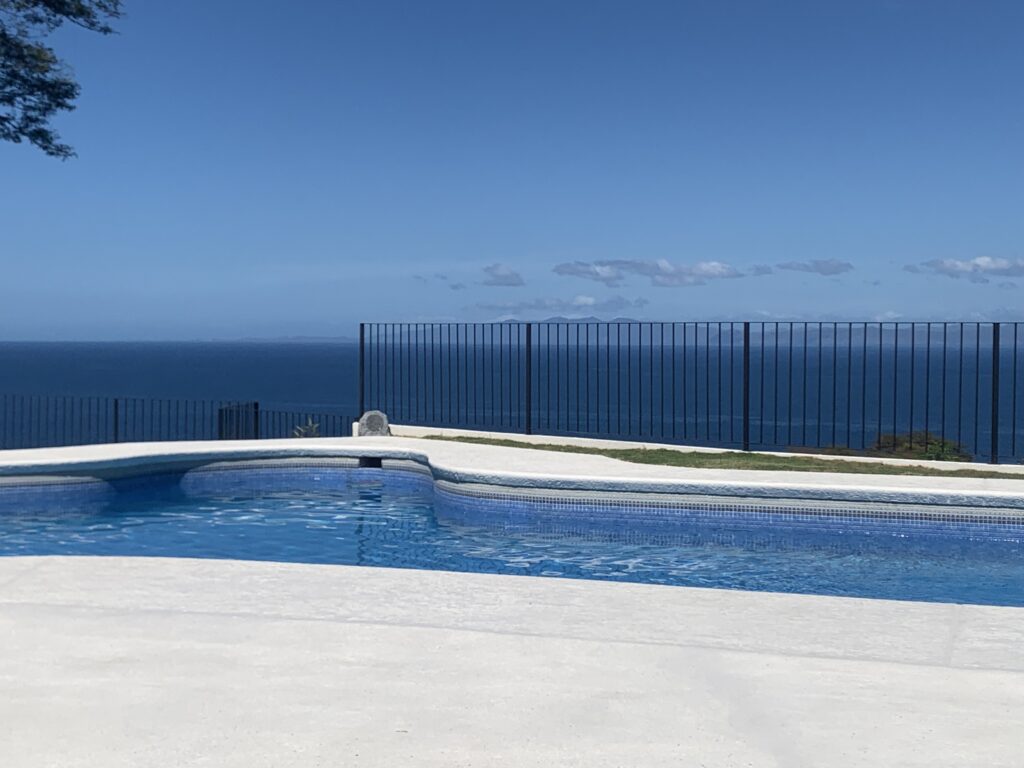 Villa Escondido pool with ocean view in Ocotal, Costa Rica