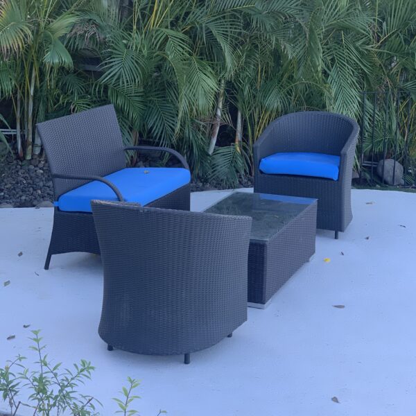 Patio by the pool with an ocean view at Villa Puerto Escondido all -inclusive in Ocotal, Costa Rica