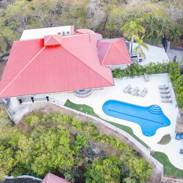 View of the property from above at Villa Puerto Escondido all-inclusive in Ocotal, Costa Rica