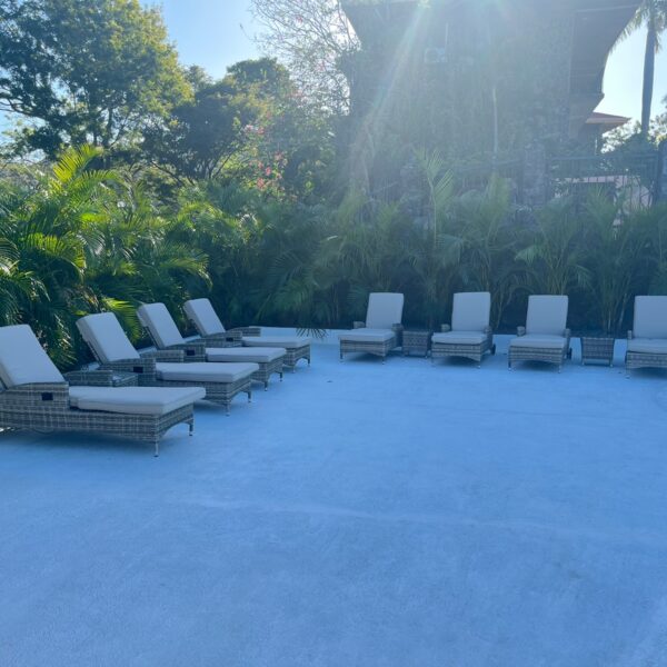 Villa Puerto Escondido pool deck in Ocotal, Costa Rica