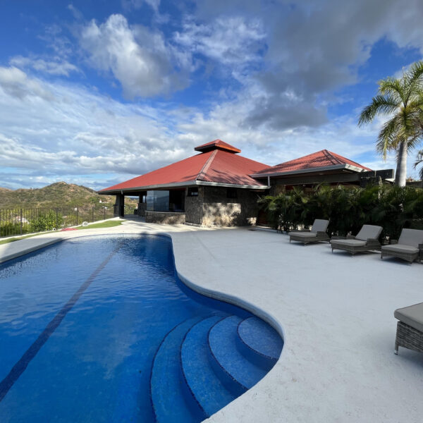 Villa Puerto Escondido pool deck in Ocotal, Costa Rica