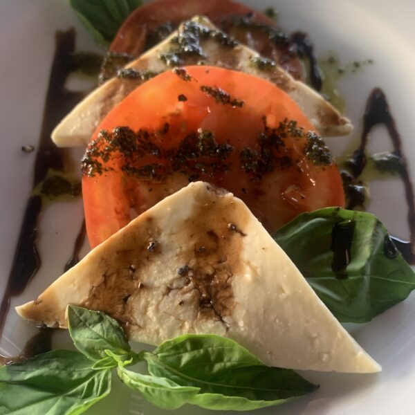 caprese salad made by martina at villa puerto escondido