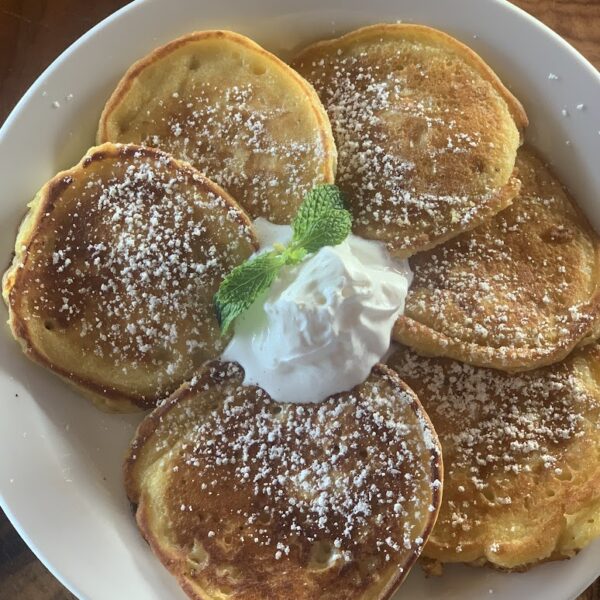 banana pancakes at villa puerto escondido