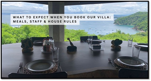 what to expect when you book our villa